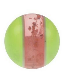 Glittrande Rosa och Gul - 5 mm Akrylkula till 1,6 mm stång