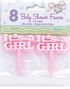 8 st Its a Girl Tårtdekorationer 6 cm