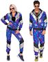  80 Talls Blå Disco Grilldress til Voksen - Strl S