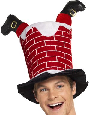 Santa Stuck in the Chimney - Hatt