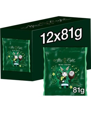 12 stk After Eight Mini Eggs - Mørke Sjokoladeegg med Mintfyll - Hel Eske 972 gram