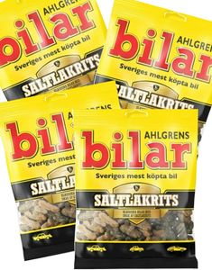42 st Ahlgrens Biler Salt Lakritsskum Godis - Hel Box