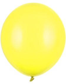 25 stk 43 cm - Kjempe Store Pastell Gule Ballonger