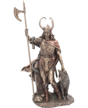 Loke The Trickster - Bronsfärgad Figur 35 cm