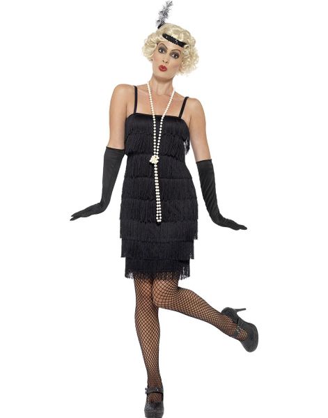 Daisy The Gatsby Flapper Damkostym - Svart