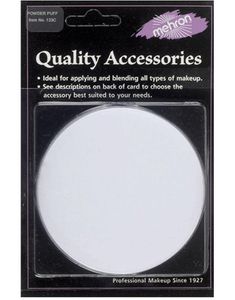 Powder Puff Applicator - Diameter: 8 cm Mehron Sminkkudde