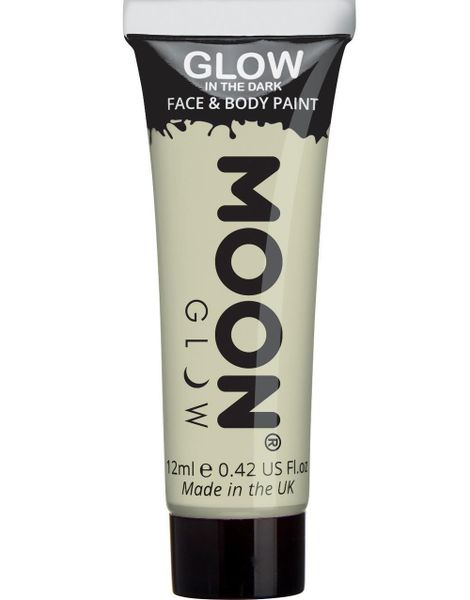 Klar Glow in the Dark Ansikts- och Kroppsfärg 12 ml