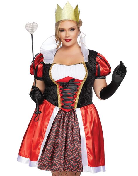 Wonderland Inspirerad Queen of Hearts Dräkt