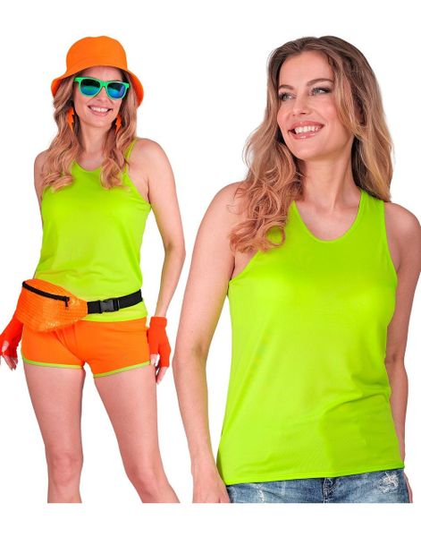 UV Neon Grønn Tank Top til Dame