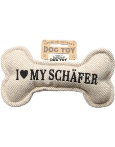 I Love My Schäfer - Leksak För Hund Med Ljud - 20 cm