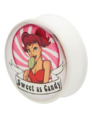 Traisy Pin-up Girl - Vit Piercing Plugg