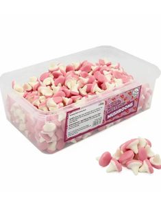 600 stk Sweetshop Mushrooms - Låda med Skumsvampar 1,02 kg
