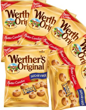 18 stk Werthers Original Sockerfria Karameller - Hel Låda