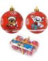 6 stk Paw Patrol Julekuler 8 cm