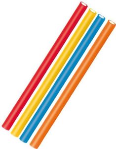 200 stk Jake Churritos Rainbow - Glatte Flerfargede Lakrisstenger 1,4 kg
