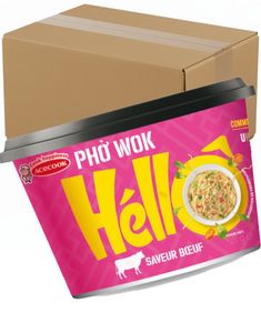 12 st Pho Wok Bowl Beef Flavour - Pho med Nötköttssmak - HELLO - Hel Låda 912 gram (Vietnam)