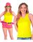 UV Neon Gul Tank Top til Dame