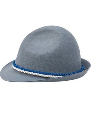 Fedora Oktoberfesthatt med Svart, Röttt och Gult Rep