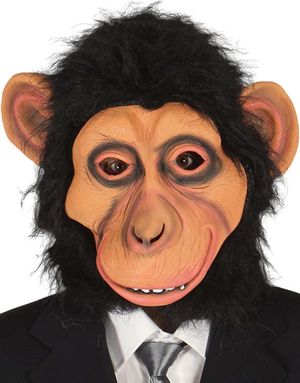 Apa Latex Djurmask med Fuskpäls