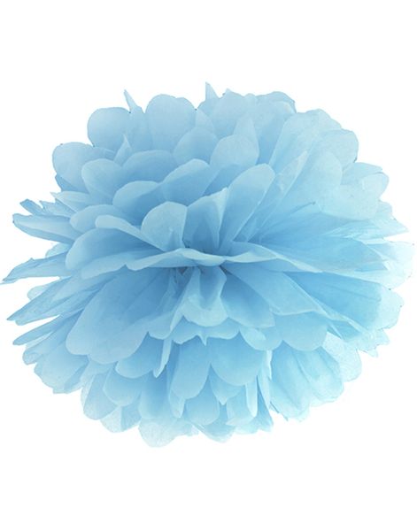 Himmelsblå Pom Pom 35 cm