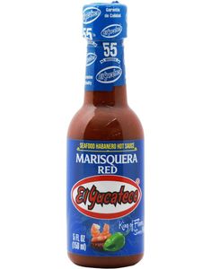 ÄT SNART PRODUKT - El Yucateco Marisquera Red Hot Sauce - Sjømat Habanero Chilisaus 150 ml (Mexico)