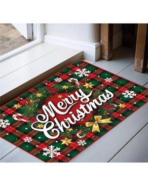 Merry Christmas Dørmatte - 60×40 cm