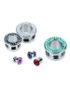 Piercing Tunnel med Rosa Stenar