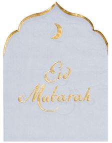 12 stk Eid Mubarak Servietter 23x30 cm