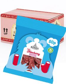 20 stk Fizzy Strawberry Bites - Bonds of London - Hel Eske 1 kg (UK)