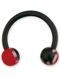 Fire Black/Red - 1,2 x 10 mm Ögonbrynspiercing