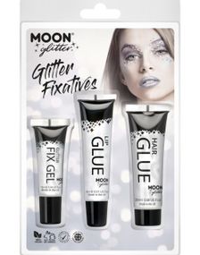 3 stk Glitter Fixeringsgelé till Kropp, Läppar och Hår
