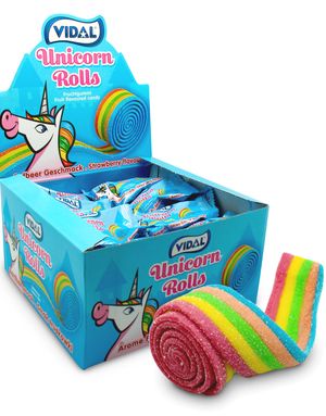 24 stk Vidal Unicorn Rolls - 456 gram Vingummi