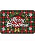 Merry Christmas Dørmatte - 60×40 cm