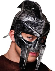 Svart och Grå Gladiatorhjälm