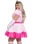 Pink Princess - Rosa Prinsessekostyme til Dame - Store Størrelser