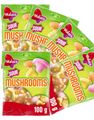 80 st Påsar med Malaco Sour Mushrooms - Olika Sur Skumbitar - Helt Låda