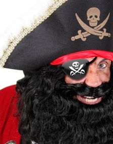 Svart Piratögonlapp - Maskeradtillbehör 