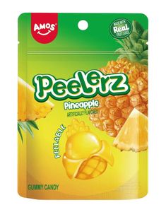 Peelerz Gummy Pinapple - Skalbart Gelégodis med Ananassmak 65 gram