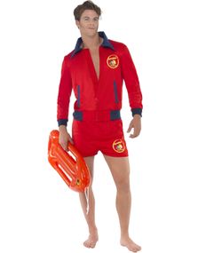 Licensierad Baywatch Livvakt Dräkt till Man 2 Delar