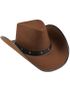 Brun Cowboyhatt med Nitar