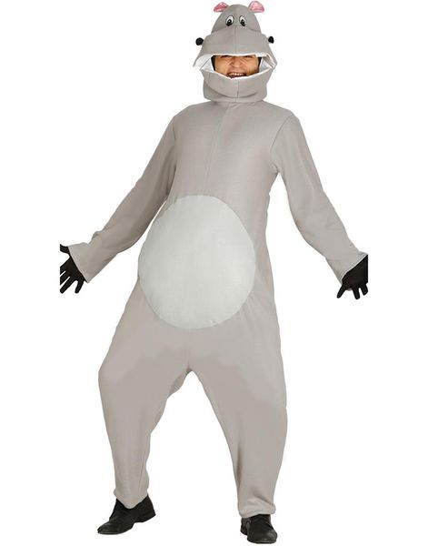 Unisex Flodhästkostym