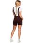 Brun Oktoberfest Lederhosen för Kvinnor