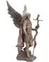 Stor Bronsfärgad Ärkeängeln Gabriel Figur 33,5 cm
