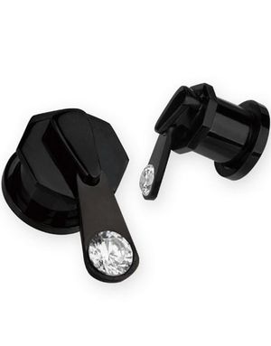 Zip It - Svart Piercing Plugg