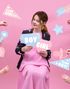 11 st Rosa och Blå Babyshower Selfie- / Fotoeffekter - Gender Reveal