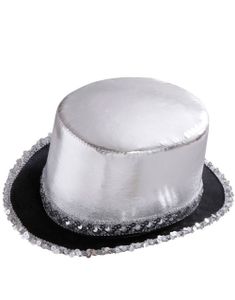 Skinande Hög hatt med Paljetter - Silver