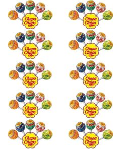50 stk Chupa Chups Klubbor / Kärleksklubbor
