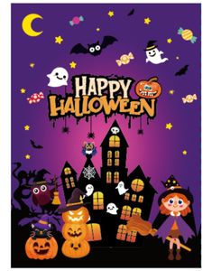 8 stk Lilla Halloween Godteposer i Papir - Spøkelseshus