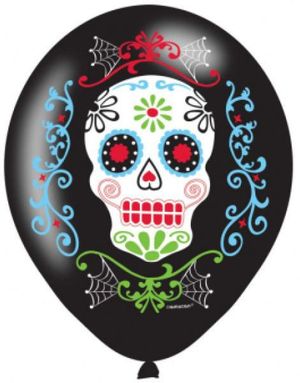 6 stk 27,5 cm Ballonger - Day of the Dead