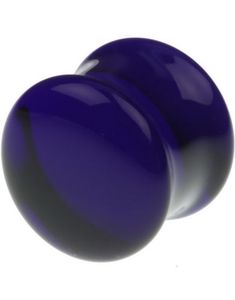 Blå Pyrex Piercing Plugg